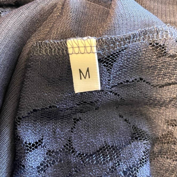 We Are HAH Mama C Sheer Lace Slip Maxi Dress In Navy Size Medium New - Picture 15 of 15